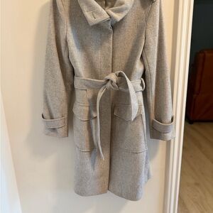 LOFT Classic Gray Trench Coat